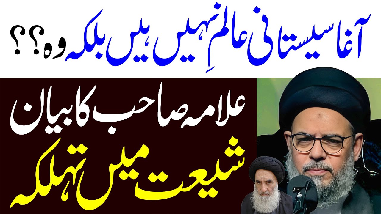 Agha Sistani Alim Nahin Aalam Hain | Ayatullah Syed Aqeel ul Gharavi