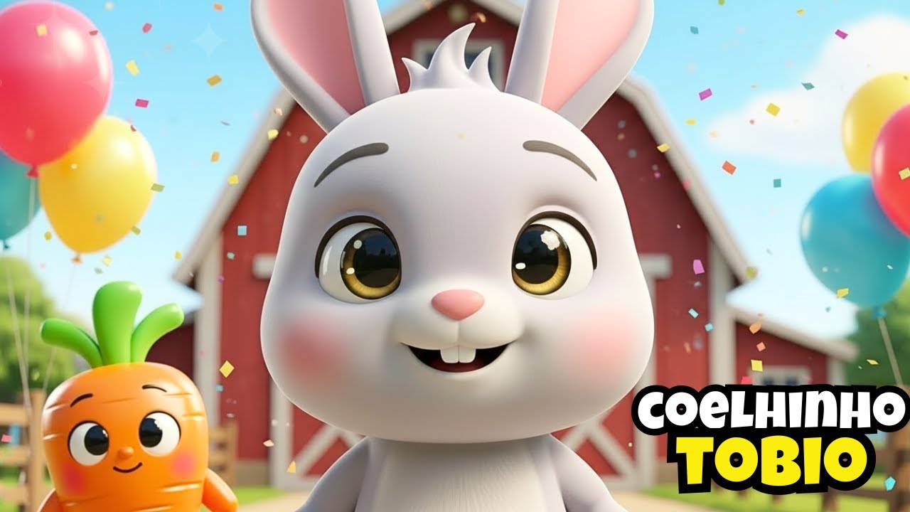 🎉 Coelhinho Tobio – Música Infantil Divertida para Crianças | Canção do Coelhinho 🐰✨