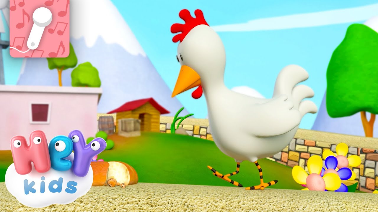 Une poule sur un mur 🎤 KARAOKÉ | HeyKids en Français - Chansons Pour Enfants avec des Animaux