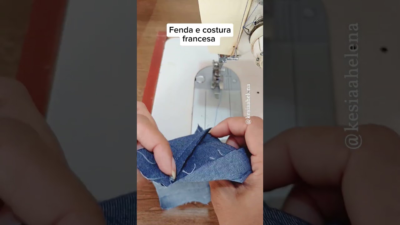 costura francesa e fenda #dicadecostura #comocosturar #sewing #sew