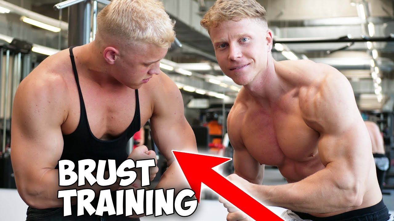 BRUST TRAINING mit 18 JÄHRIGEM BODYBUILDER