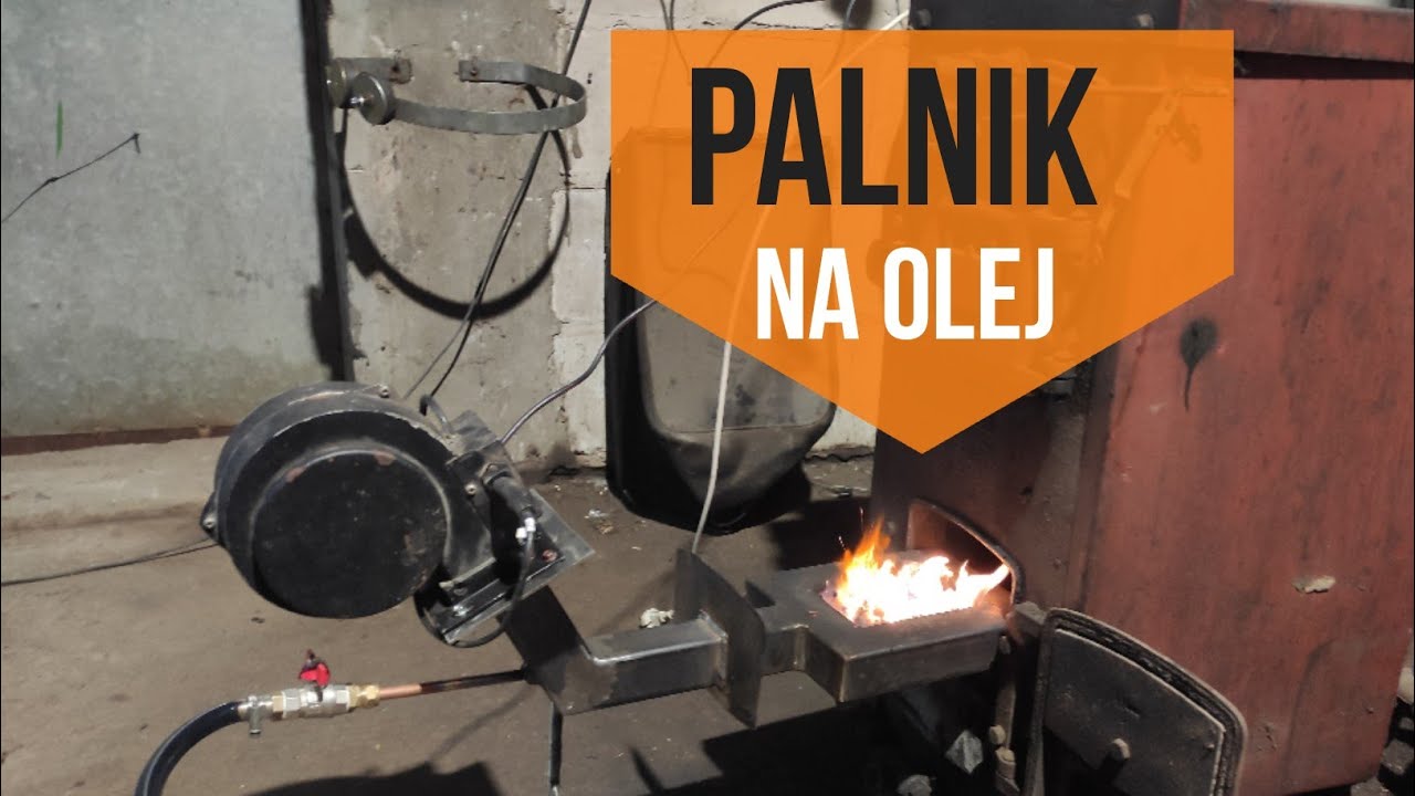 Ogrzewanie garażu - Palnik na olej/homemade oil burner DIY/webasto #MegaGarage