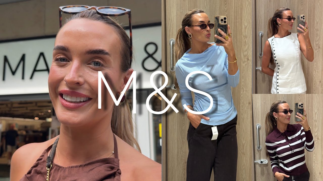 НОВИНКИ В M&S 🤍 Переходные образы от позднего лета к ранней осени | Шопинг со мной и примерка 🌞🍁