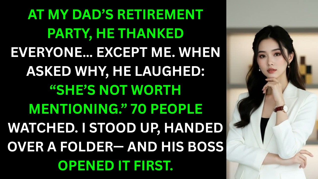 My Father Erased Me His Entire Life—Until His Retirement Party Exposed the Truth