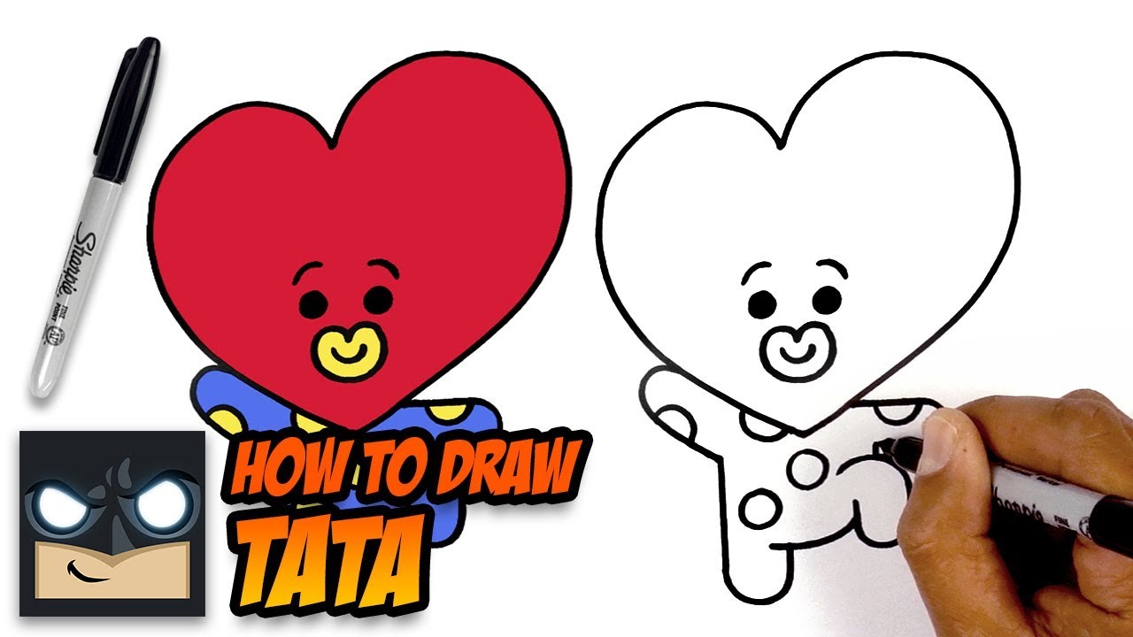 HOW TO DRAW BT21 | TATA | STEP BY STEP TUTORIAL