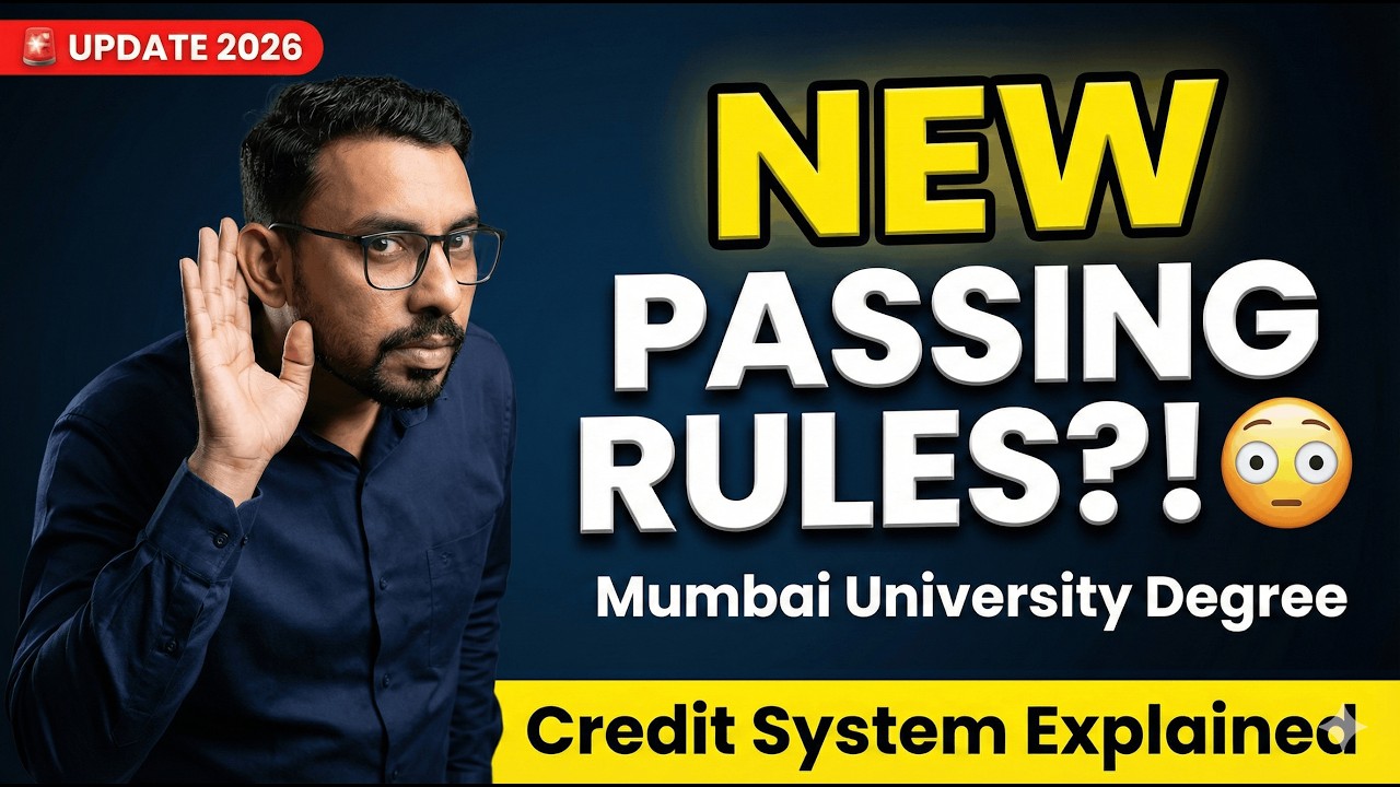 NEW Passing Rules 2026? 😳 Mumbai University Credit System Explained | Degree Students MUST WATCH