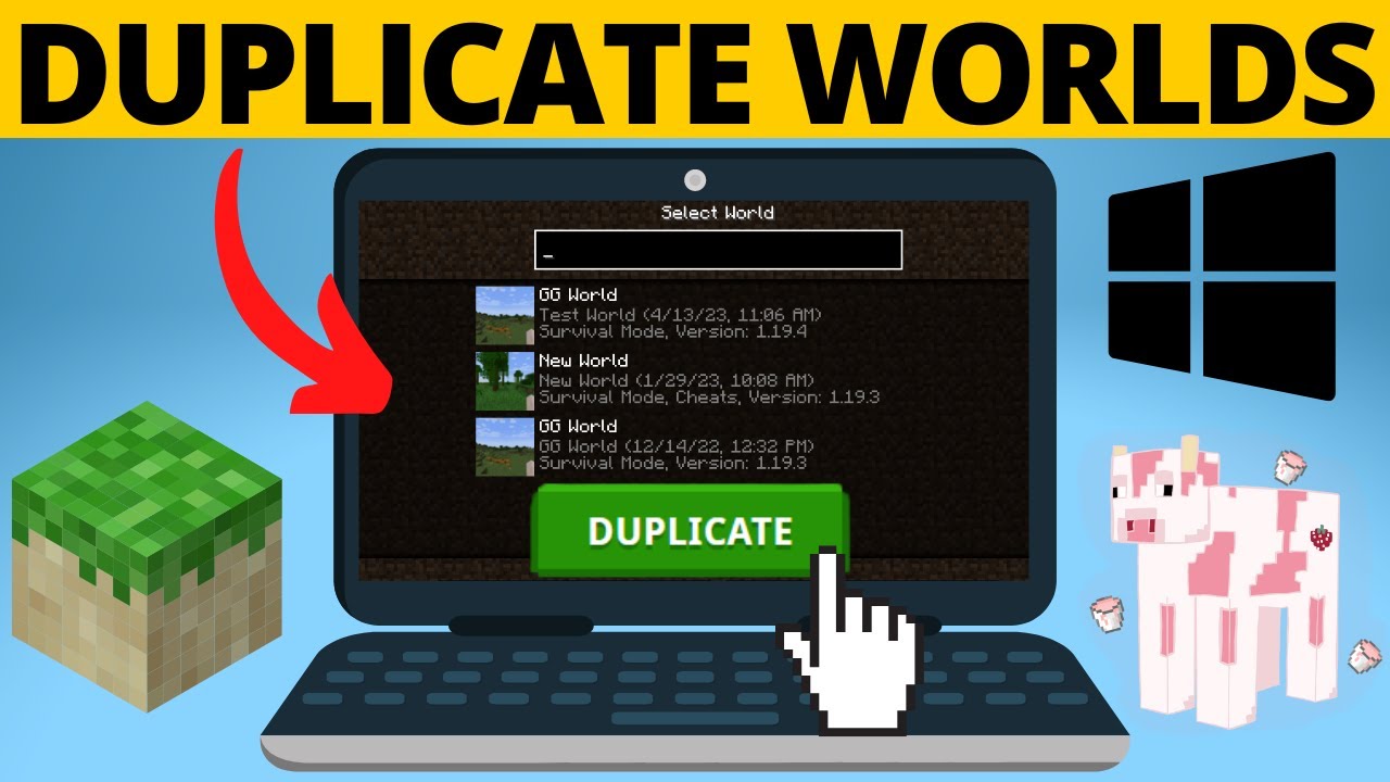 How to Duplicate Minecraft Worlds - Copy Minecraft World