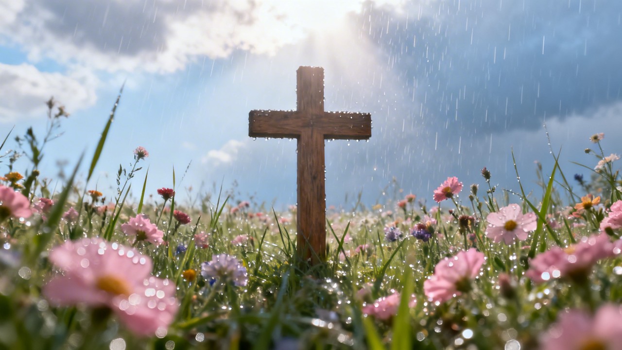 Sleep With Jesus in Gentle Rain 🌧️ Soft Christian Music for Deep Peace