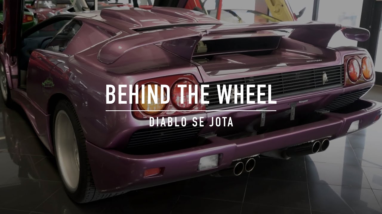 Behind the wheel of a 600hp Diablo SE JOTA