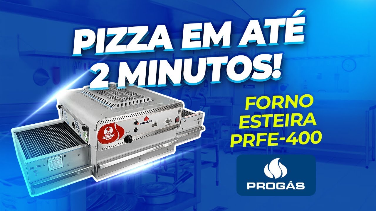 Forno Esteira Para Pizzas! GRANDE PRODU&Ccedil;&Atilde;O, assa em at&eacute; 2 minutos! Veja AGORA
