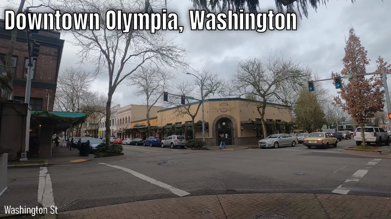 Downtown Olympia, Washington 4K Walking Tour