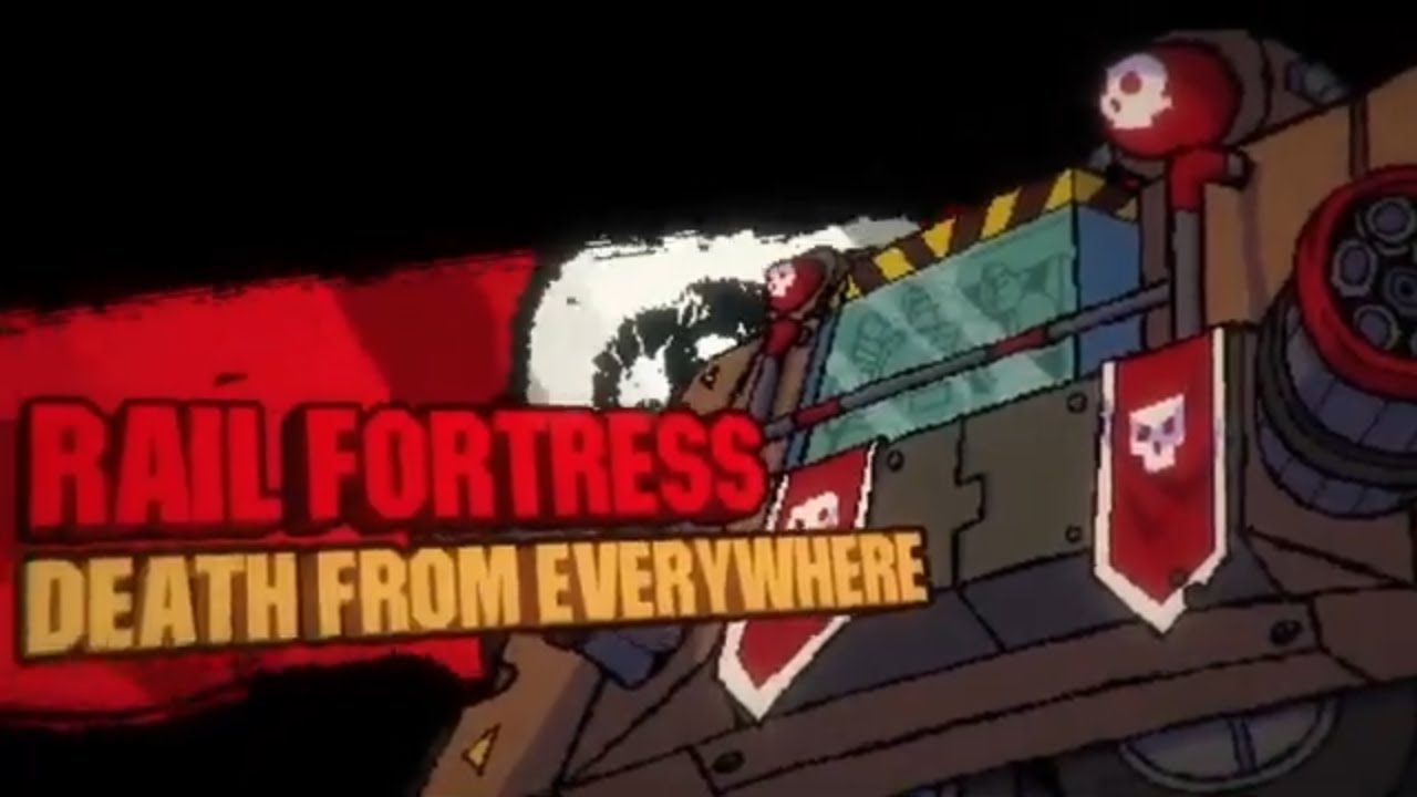 broforce: timebro defeating the rail fortress level 9 boss (2020)