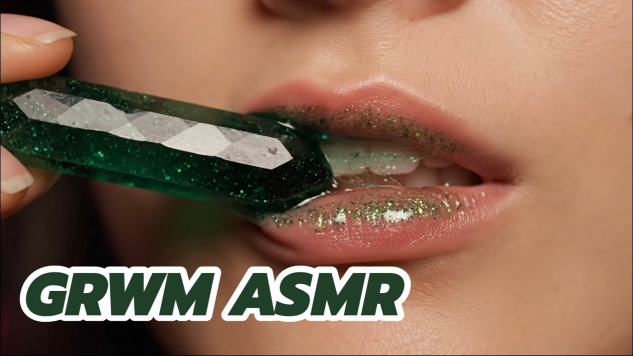 GRWM 겟레디윗미 메이크업 ASMR 💄💅 | Hair Brushing/Lipstick Tingle Sounds