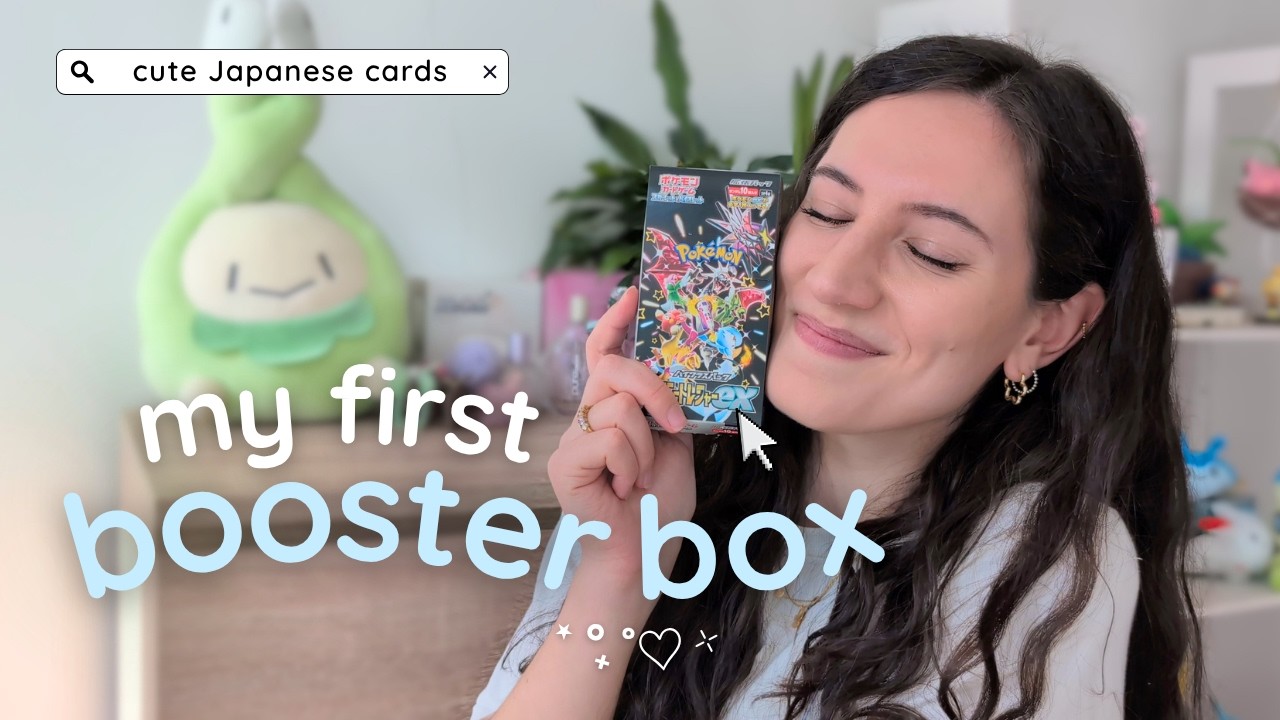 opening my first booster box! 🩵‧₊˚ chasing cute Japanese cards ☆彡