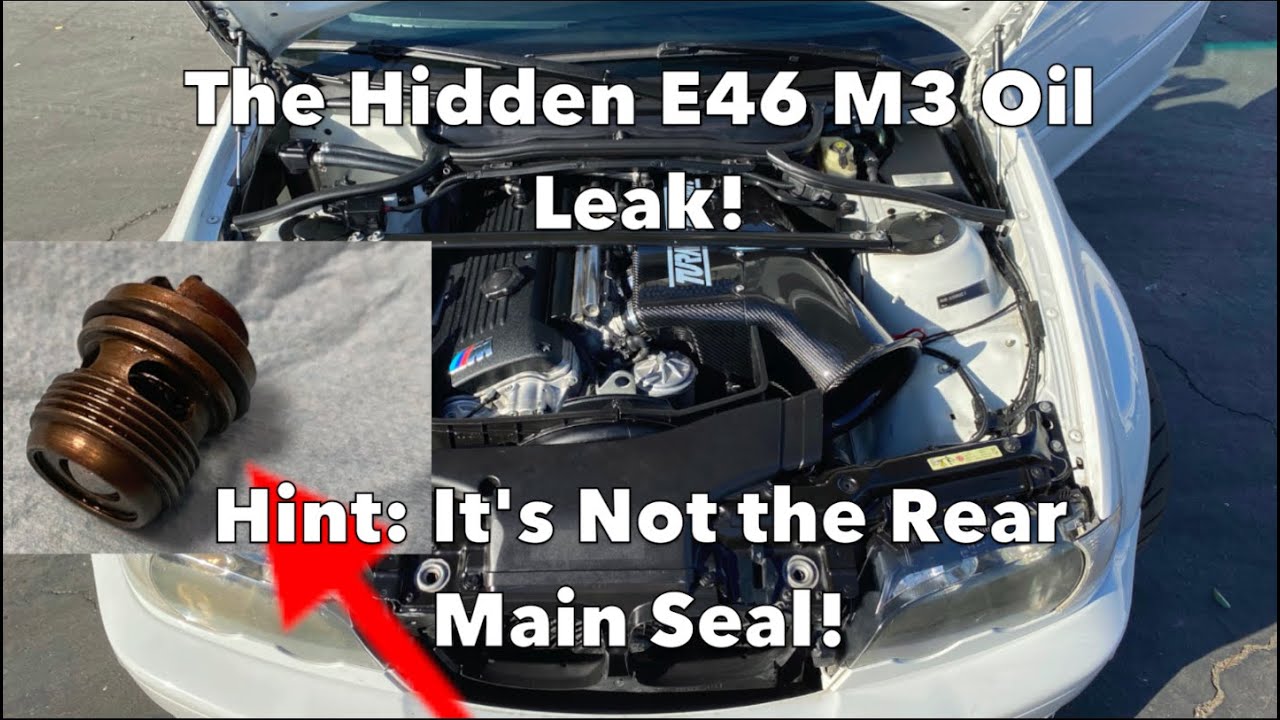 The Hidden Oil Leak on the E46 M3! Where it is and how to fix it in Minutes!