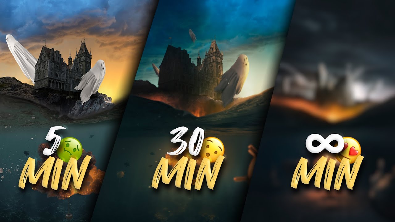 Photoshop Timeframe Challenge: 5 Minutes vs 30 Minutes vs Infinite Time!