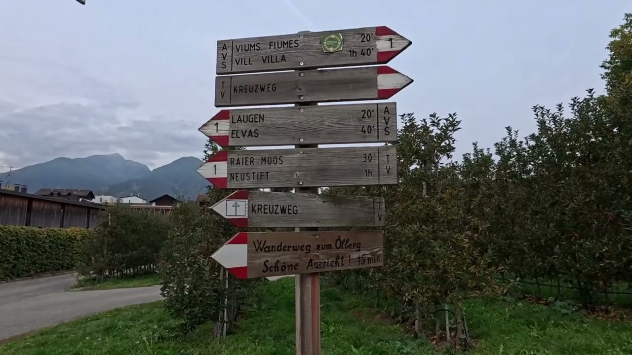 Südtirol Natz und der Apfelweg