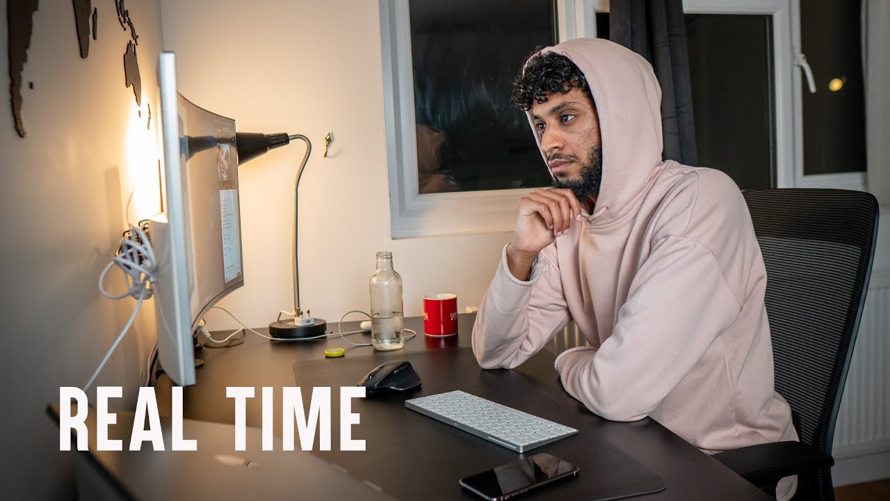 2AM Real time study with me (No Music) - 2 hour pomodoro session with timed breaks