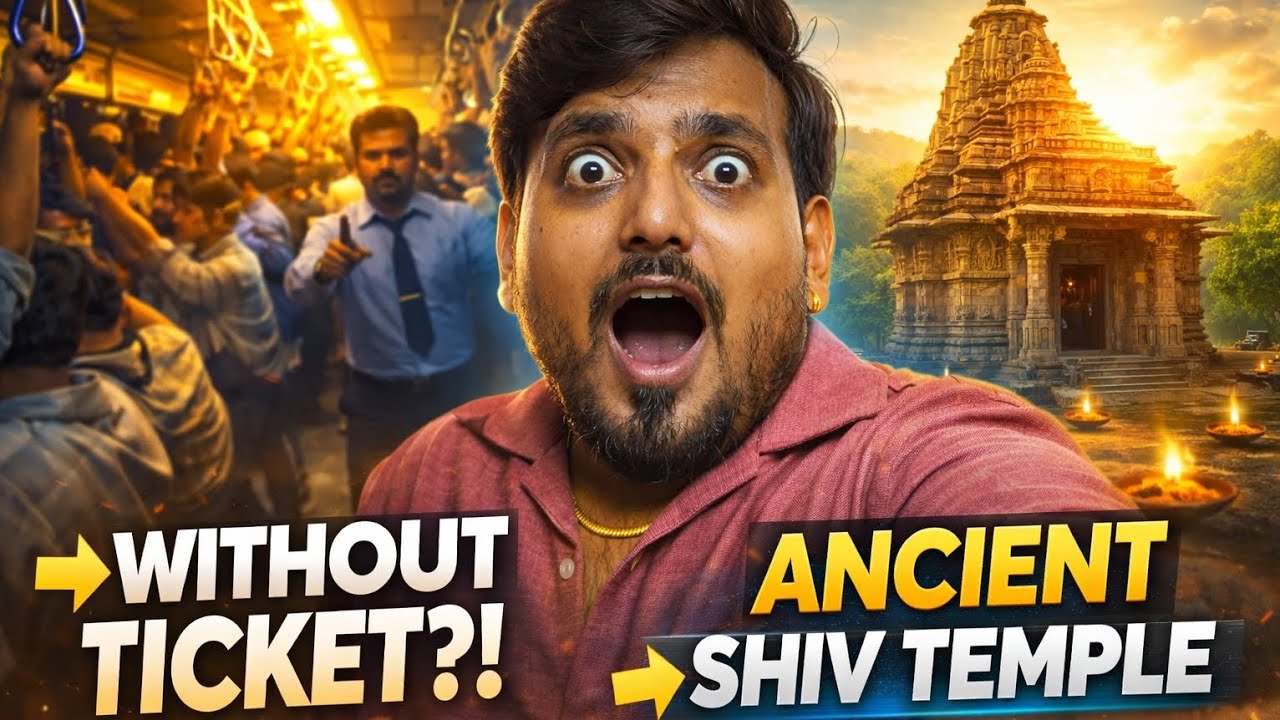 बीना टिकीट यात्रा और पुरातन मंदिर 🛕  #youtubeindia #mahashivratri2026 #youtube #ancient #ambarnath 
