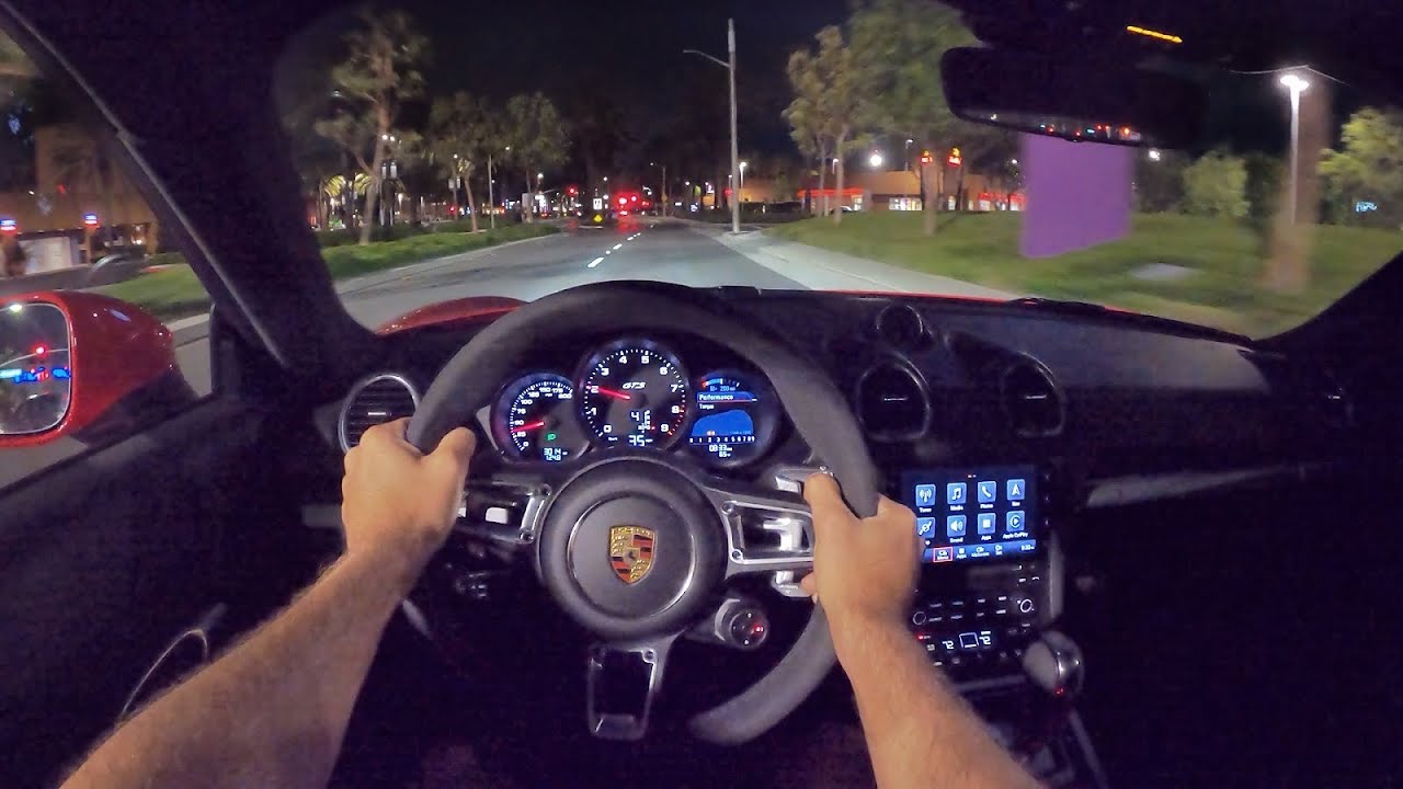 2021 Porsche 718 Cayman GTS 4.0 POV Night Drive (3D Audio)(ASMR)