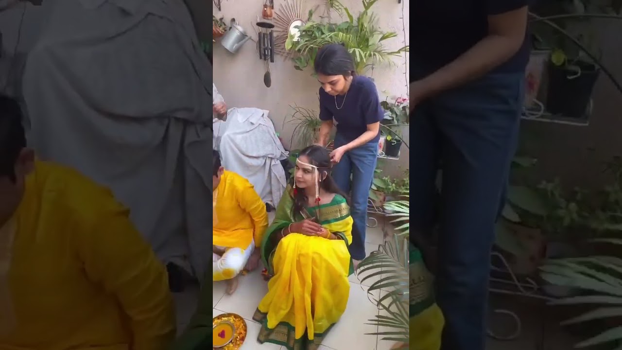 #wedding #weddingritual #marathi #marathiwedding #haldi #marathihaldi #postmarriage #shadi #bride