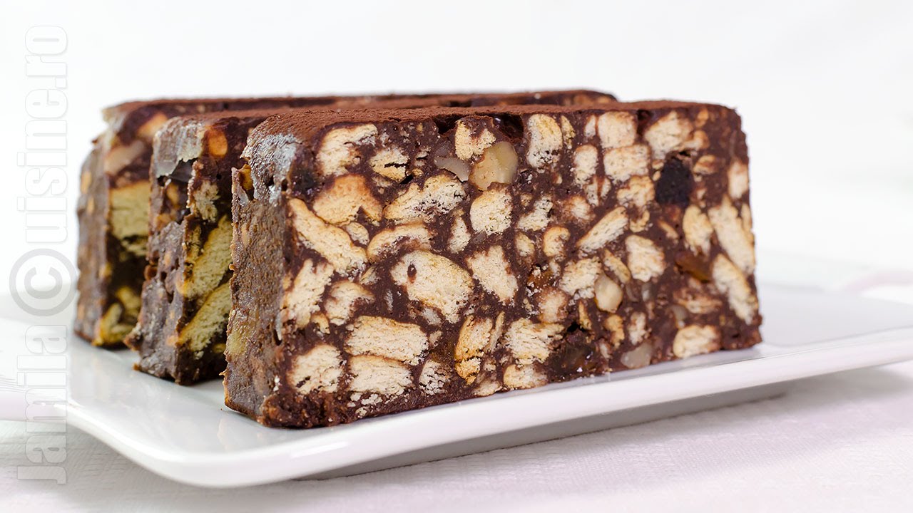 Tort de biscuiti cu ciocolata | JamilaCuisine