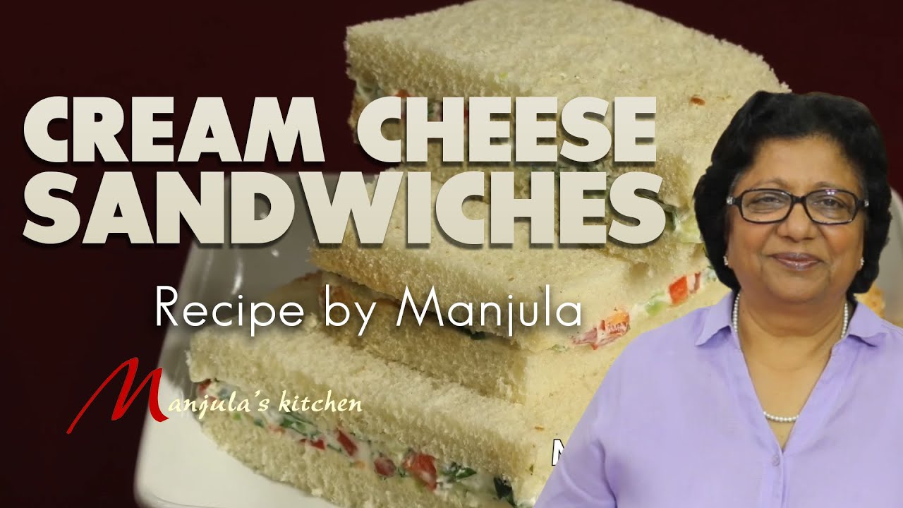 Cream Cheese Sandwiches Cucumber | Cucumber Cream Cheese Sandwich Recipe by Manjula
