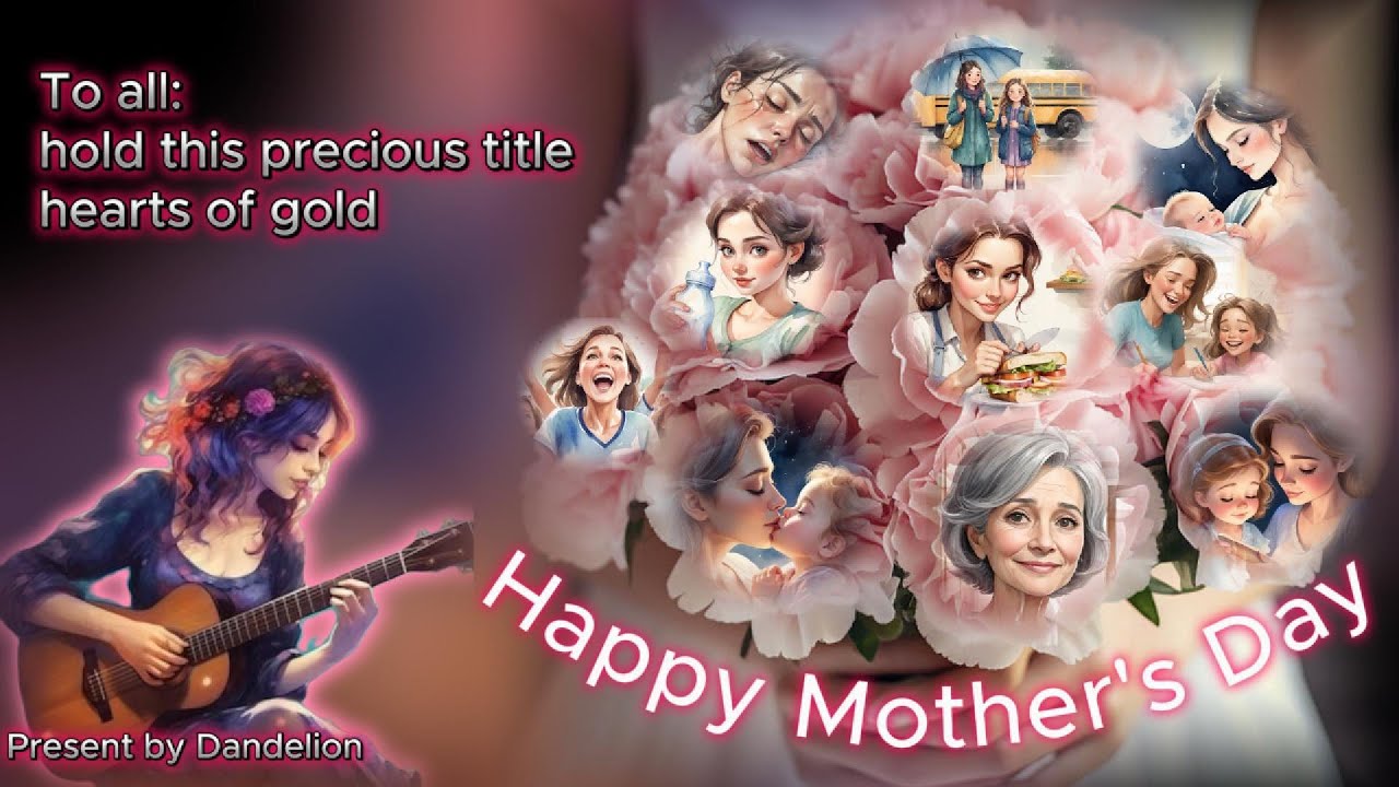 Happy Mother's Day - To All who hold this precious title, hearts of gold | Lyric Video
