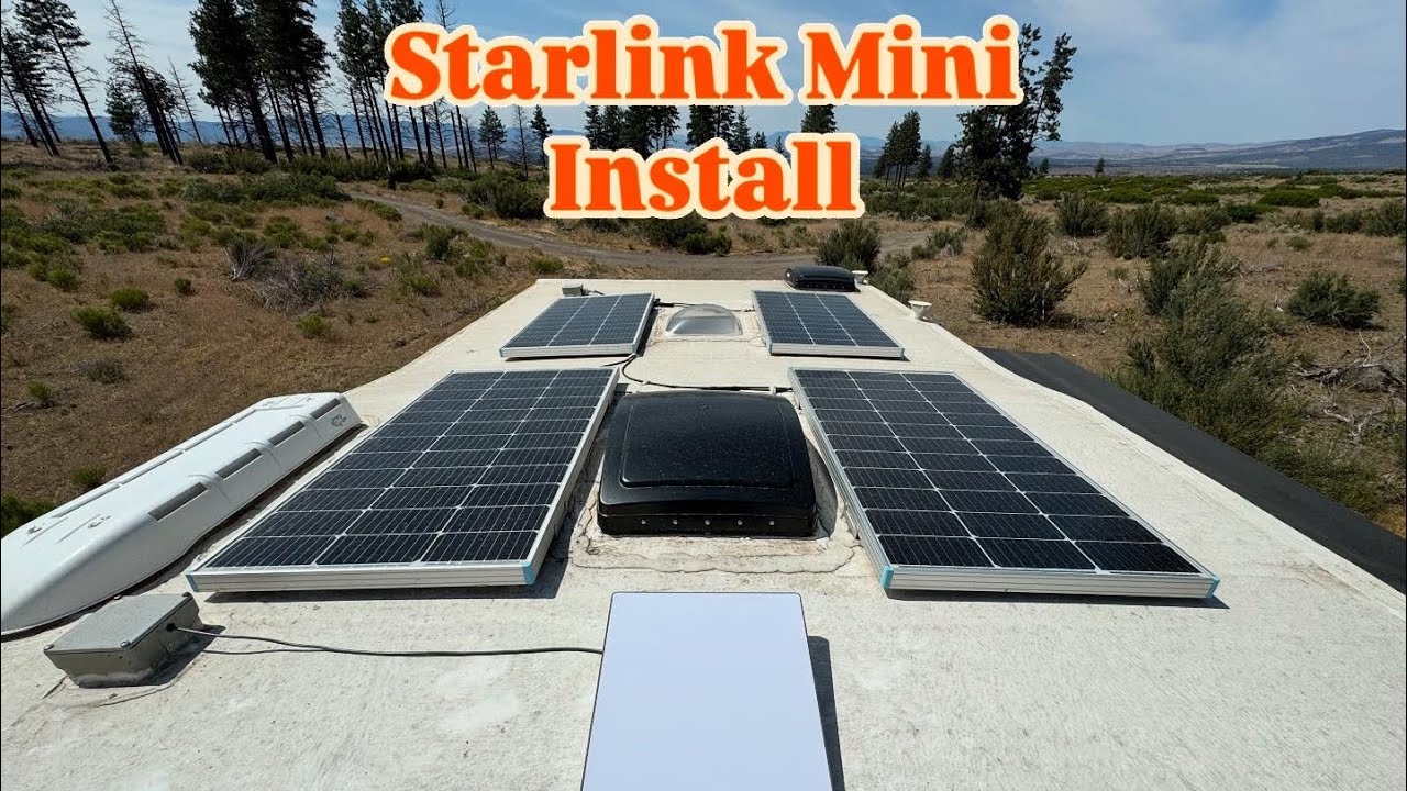 Starlink Mini Install on my Truck Camper for Work Camping.