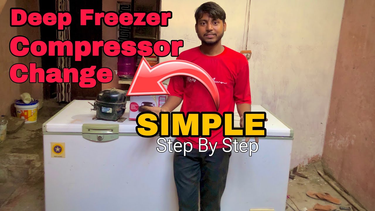 Deep freezer compressor change | step by step | social electrical