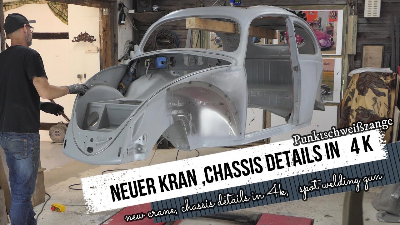VW Käfer Restauration volkswagen Beetle Fusca chassis restoration  Punktschweißen vw bug #notalking 