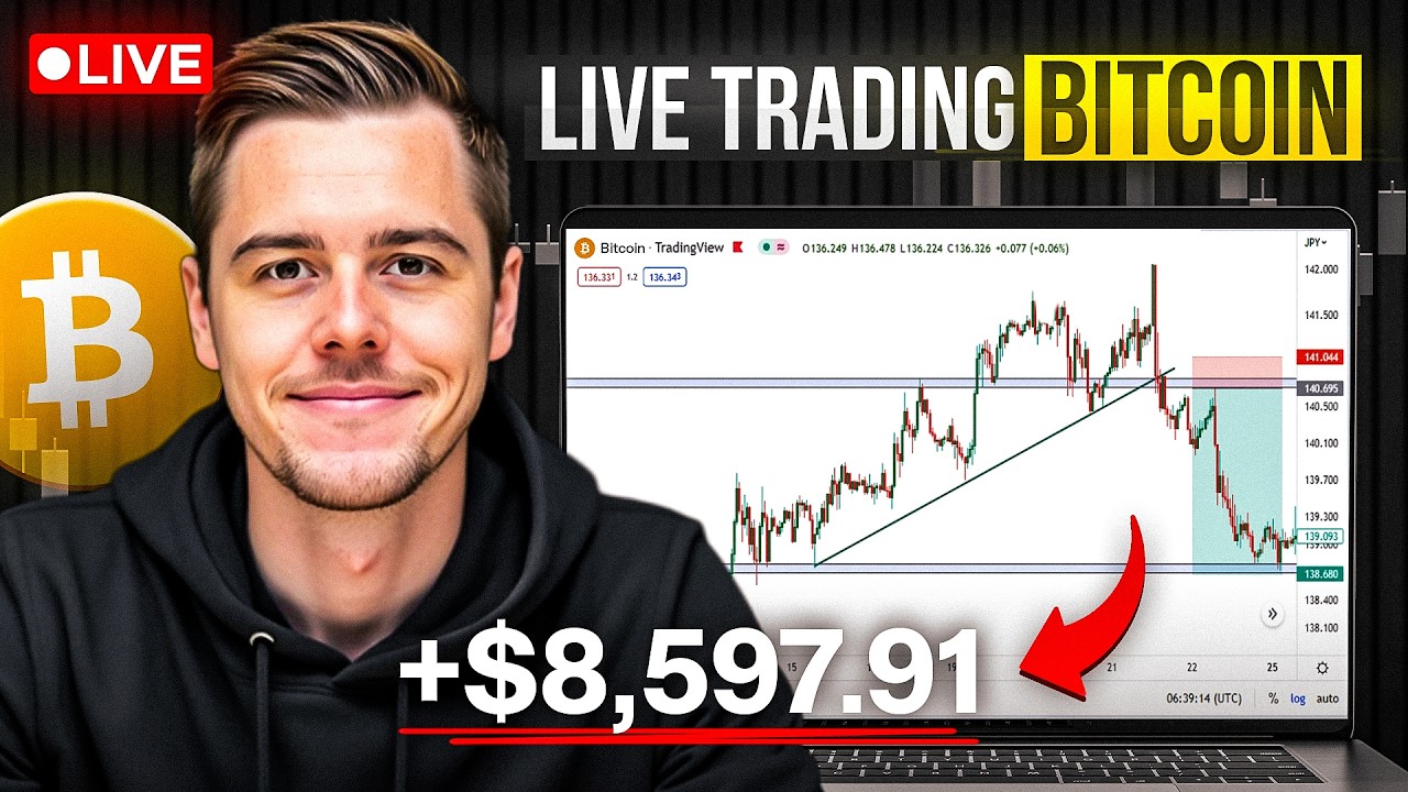 🚨 Bitcoin unter Druck! Wie tief geht es ? I LIVE TRADING