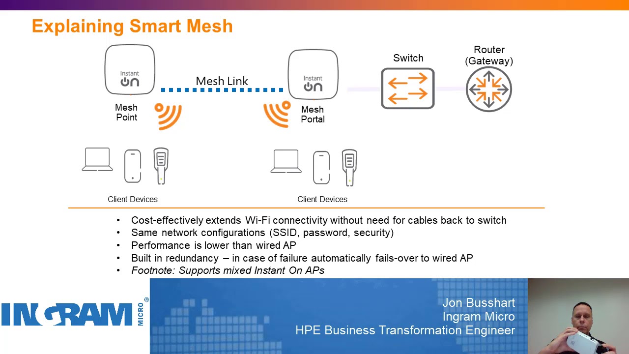 Aruba Instant On: Extending a Wireless Network with Smart Mesh
