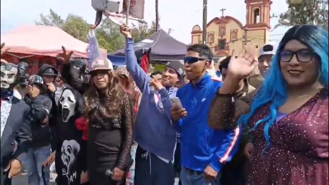 Momentos de la presentación del Carnaval de Mexquitic de Carmona SLP