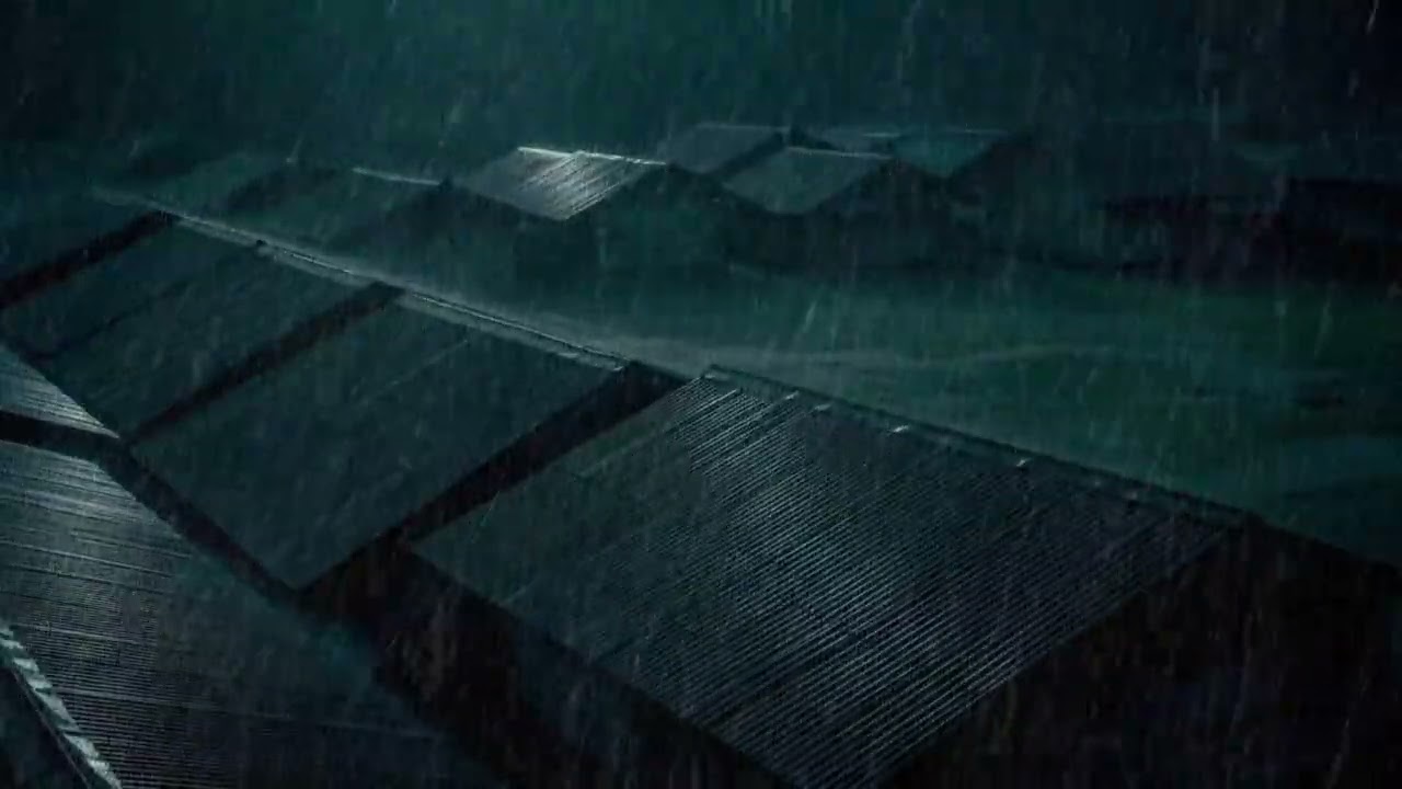 No Ads Rain Sounds for Sleeping - ASMR Intense Heavy Rain on Tin Roof for Chronic Insomnia