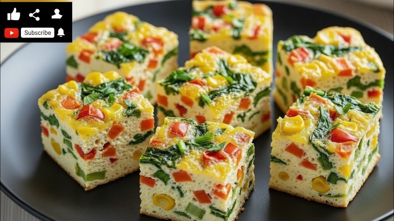 Ramzan Special Egg Veggie Bites | Healthy Oven Snack Recipe | سنہری بیکڈ انڈا ویجی بائٹس —