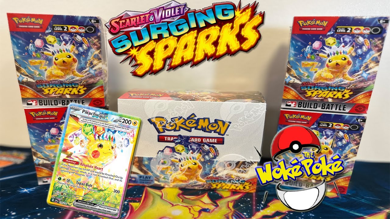 EARLY Surging Sparks Opening! NEW Booster Box and Build and Battles!