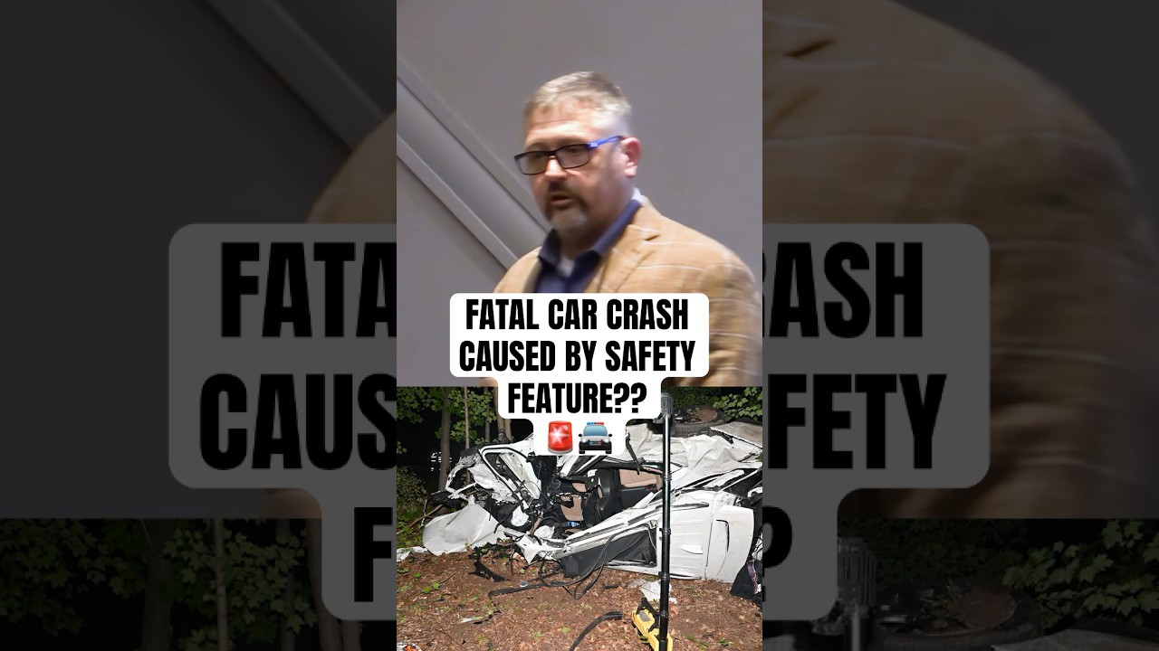 Was This Fatal Car Crash Caused by a Popular Safety Feature? 🚨#car #crash #technology