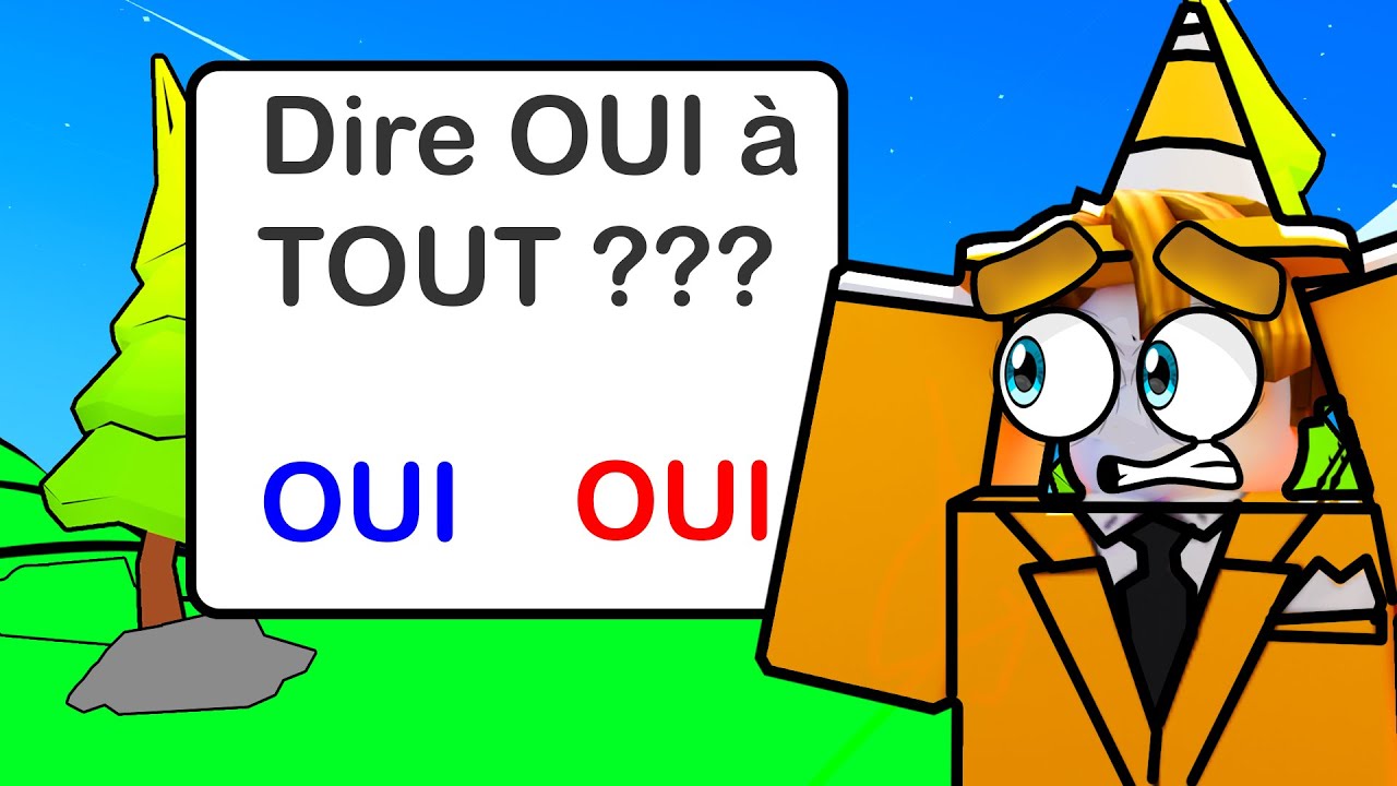 Je lui dis OUI à TOUT sur Roblox ! (C'était horrible...)