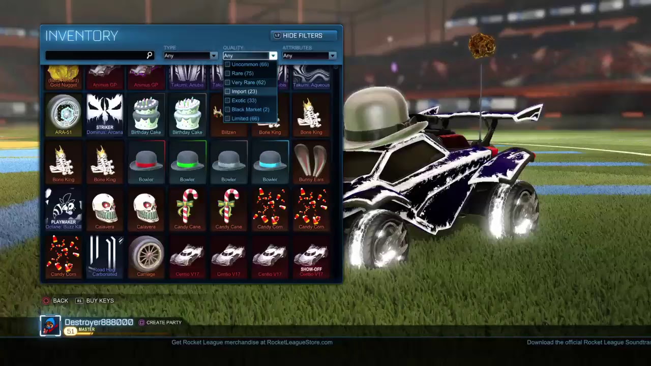 Very rare trail trade ups | Rocket League