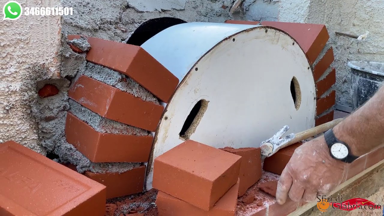 🍕 👷‍♂Costruzione di un Forno a Legna Calabrese per Pane e Pizza con Antiche Tecniche 🍞