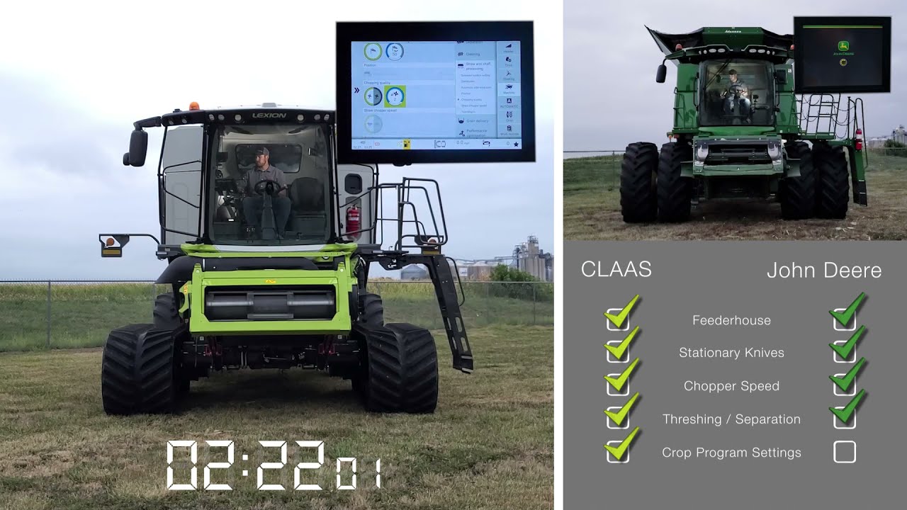 CLAAS LEXION v. Deere Crop Changeover