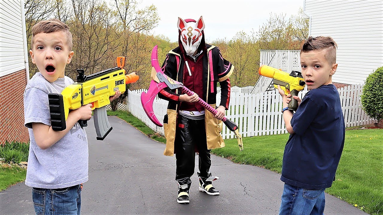 Nerf War:  Drift From Fortnite Comes to Our House