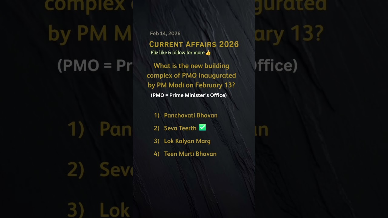 | Feb 10 - 14 Current Affairs 2026 | #currentaffairs #gk #newsupdate #educational #india #2026