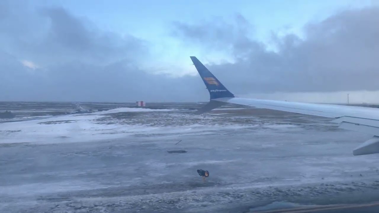 Icelandair - Tail Strike on Take Off Flying Out Of Reykjavik, Iceland
