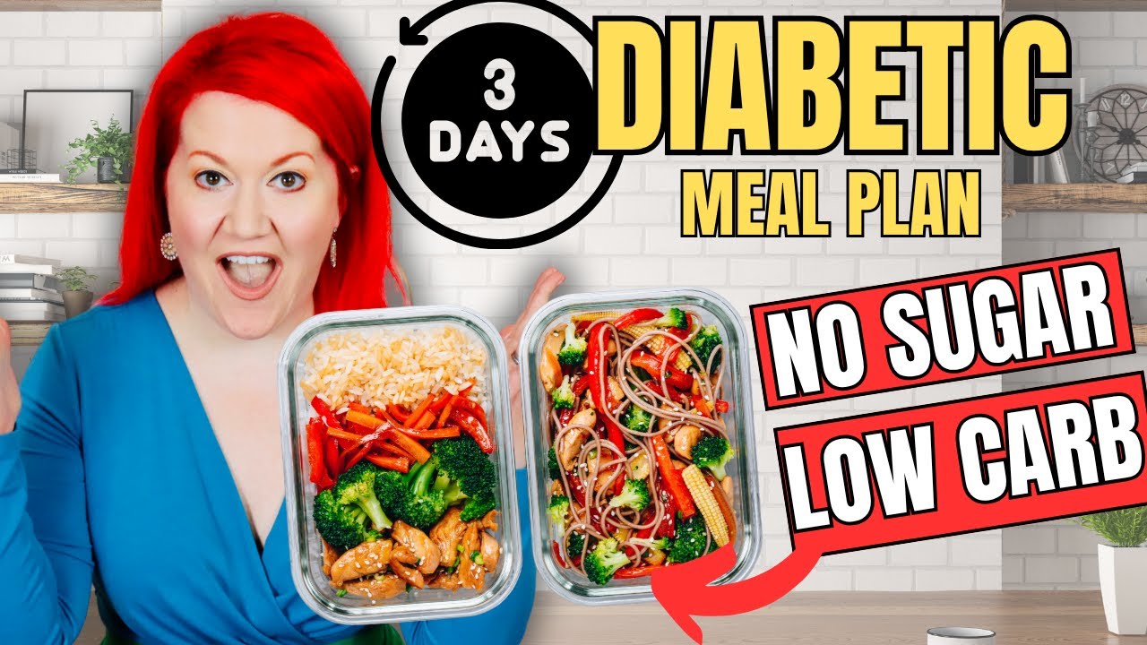 EASY 3 DAY Diabetic Diet Meal Plan | Beginner Prediabetes & Type 2 Diabetes Diet Meal Plan