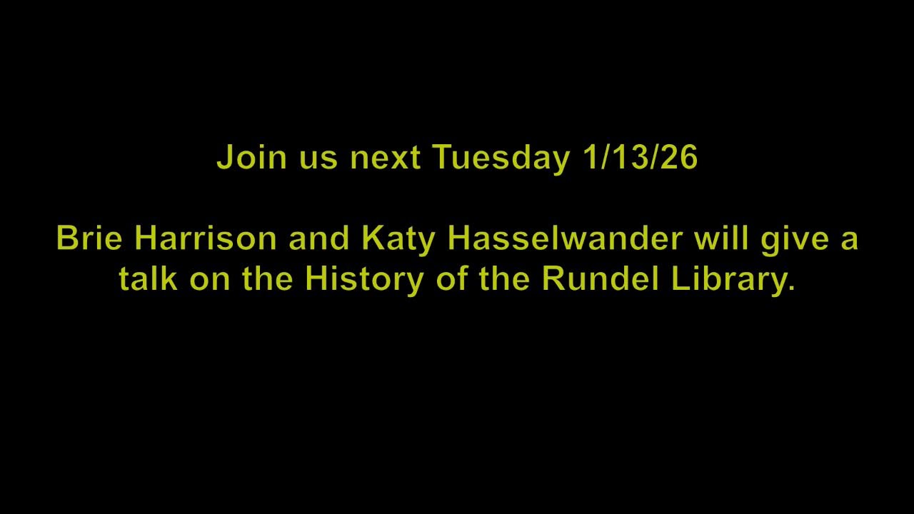 Tuesday Topics 1/6/2026