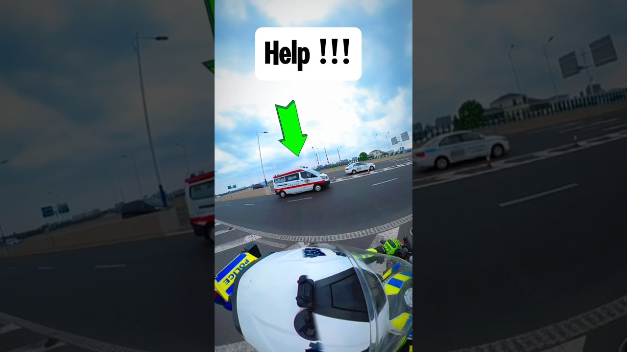 Clearing the way for an ambulance to the hospital #cops #police #shorts