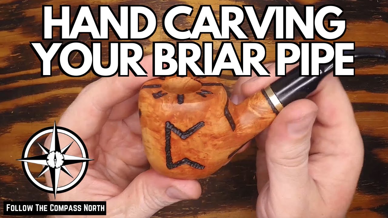 Carving a Mr. Brog Briar Pipe with a Beaver Craft Knife from Amazon