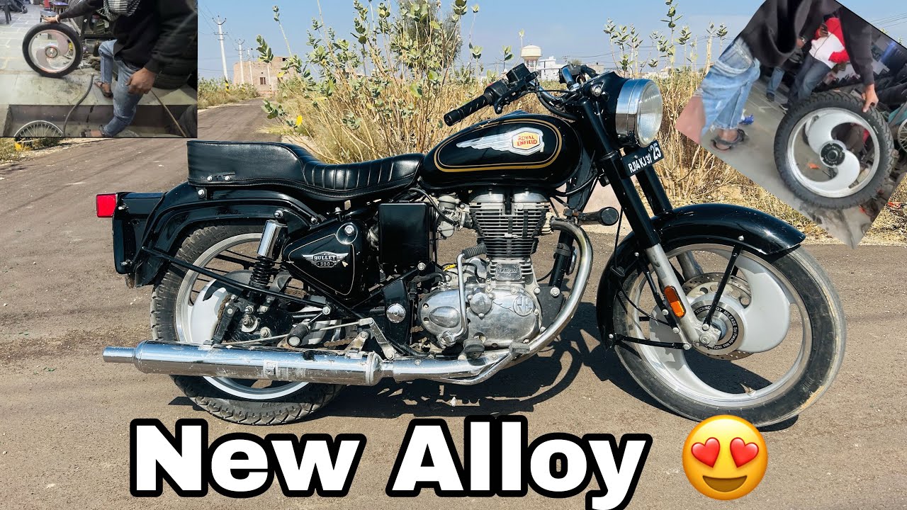 Finally Big S Alloy Wheel Install In Bullet 😍|| New look aa Gyi h bullet 